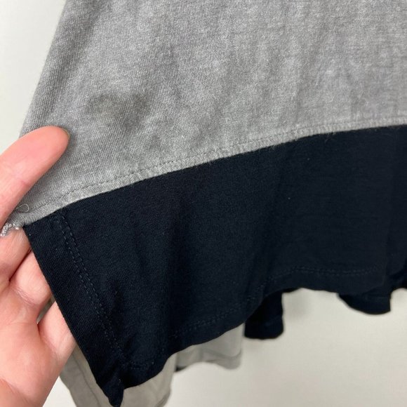 Alembika Top Womens Small Gray Colorblock Oversized Slouchy Tunic 3/4 Sleeve - Picture 7 of 12